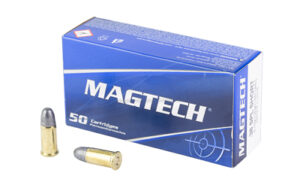 Magtech 50 cartridges ammo box and bullets