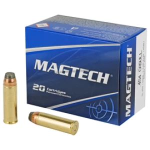 Magtech ammunition box with two cartridges