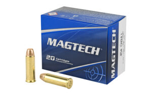 Magtech ammunition box with two cartridges