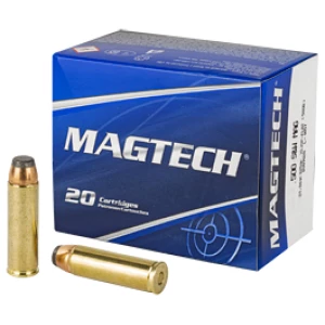 Box of Magtech ammunition with two cartridges