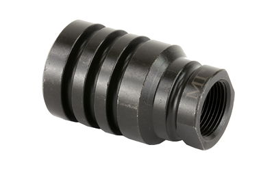 Black metal threaded cylindrical machine component