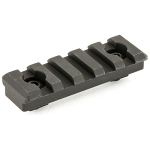 Black Picatinny rail mount for accessories