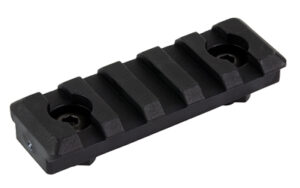 Black Picatinny rail mount section