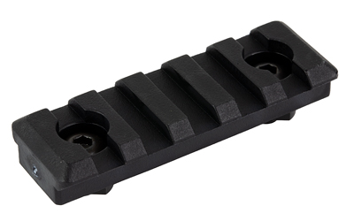 Black Picatinny rail mount section