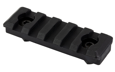 Black polymer Picatinny rail mount section