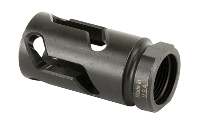 Metal rifle muzzle brake with side ports
