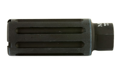 Black metal rifle flash hider muzzle device