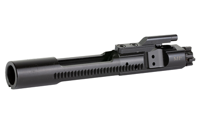 Black firearm upper receiver and barrel assembly