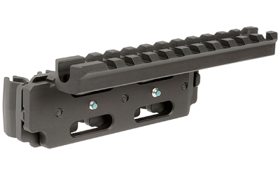 Black metal Picatinny rail scope mount