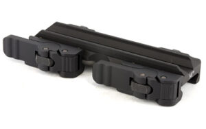 Black metal scope mount rail adapter