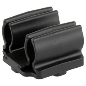 Black plastic rifle magazine holder clip