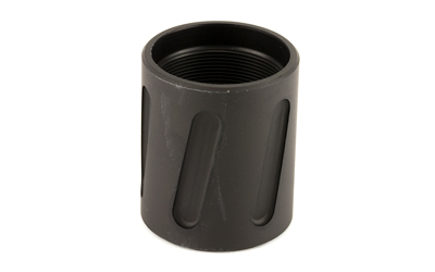 Black threaded cylindrical pipe adapter fitting