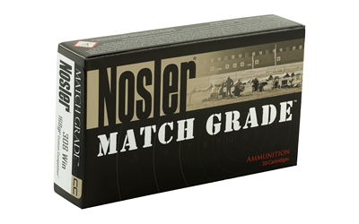 Nosler Match Grade ammunition box packaging
