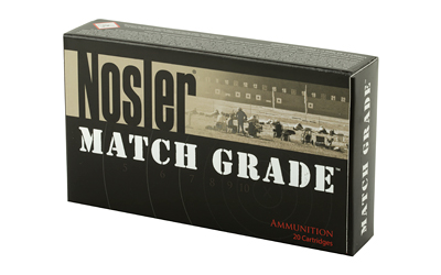 Nosler Match Grade ammunition box packaging