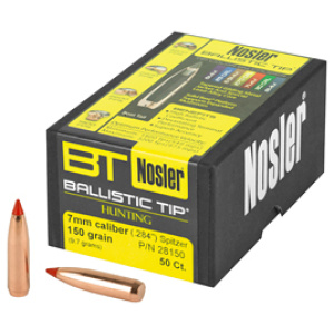 Nosler Ballistic Tip 7mm hunting ammunition box.