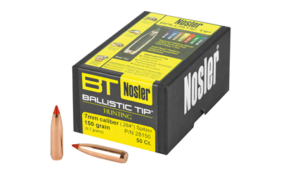 Nosler Ballistic Tip 7mm hunting ammunition box.