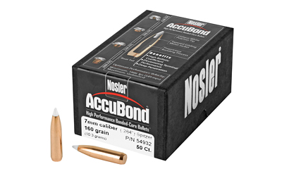 Nosler AccuBond 7mm 140gr rifle bullets box