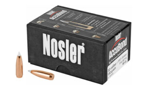 Nosler AccuBond ammunition box and bullets