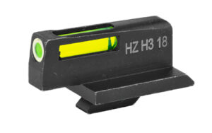 Fiber optic front gun sight with green insert
