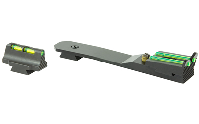 Fiber optic gun sight rail system