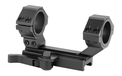 Black dual-ring rifle scope mount