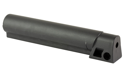 Black cylindrical bike seatpost with mount holes