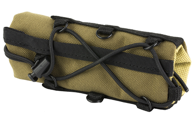 Olive green cylindrical bike saddle bag