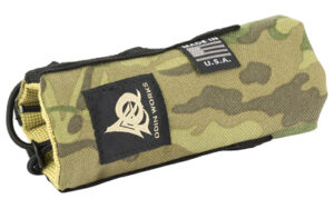 Camouflage zippered utility pouch with OneTigris patch
