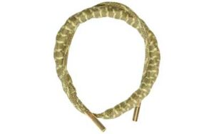 Beige braided cord with metal ends