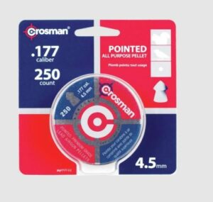 Crosman .177 caliber pellets, 250 count, 4.5mm