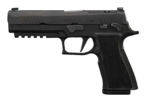 Black tactical handgun side view
