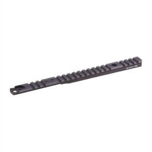 Tactical rifle scope rail mount, black metal
