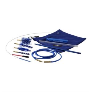 Gun cleaning kit with brushes and rods