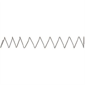 Metal spring with zigzag shape.