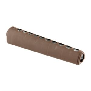 Brown cylindrical vented handguard for firearms