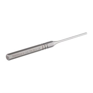 Precision pin punch tool with hexagonal handle.