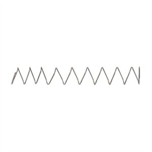 Metal zigzag wire spring isolated on white background.