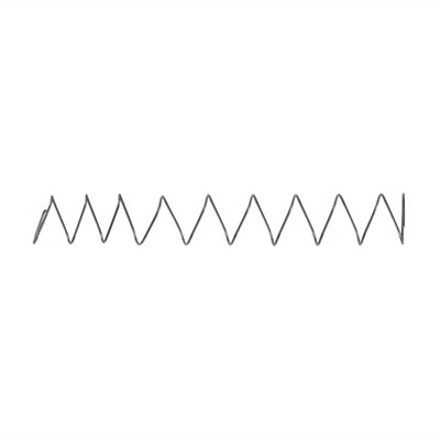 Metal zigzag wire spring isolated on white background.