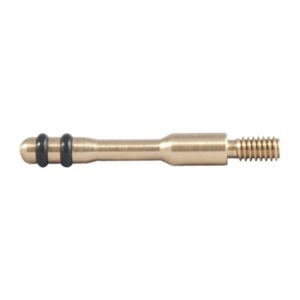 Brass cleaning rod with dual rubber rings
