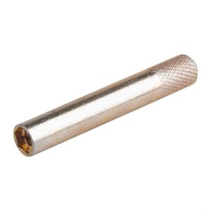 Metal hex bit driver with textured grip