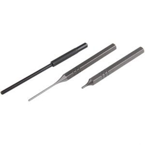 Set of metal punches for gunsmithing tools