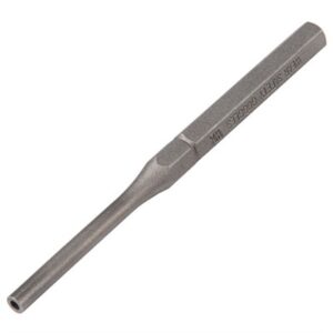 Long steel punch tool with hexagonal handle