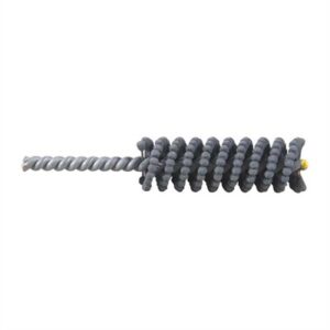 Gun cleaning brush with bristles and handle.