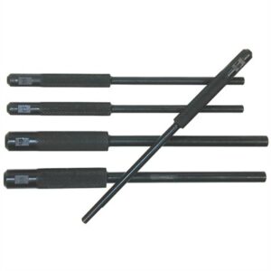 Set of five metal pin punches