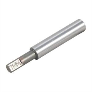Silver metal bar, engraved with '7MM'