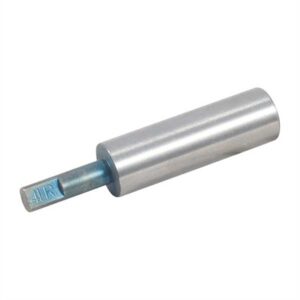 Silver cylindrical tool with hexagonal bit