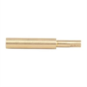 Brass rod cylindrical tool on white background