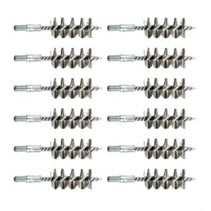 Twelve metal coil springs arranged in rows