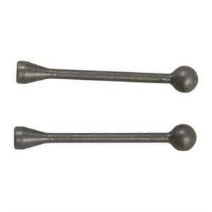 Two metal ball head sewing needles