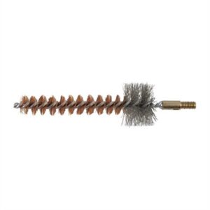 Gun bore cleaning brush with bristle design.